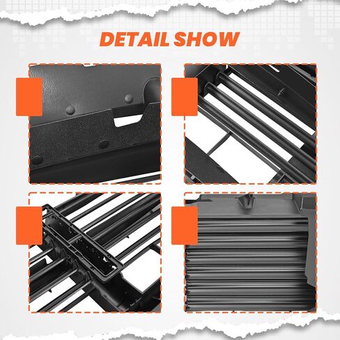 HECASA Active Grille Shutter Assembly w/o Actuator Compatible with 2013-2018 Ram 1500 2019-2024 Ram 1500 Classic Replacement for CH1206110 68302660AA 68302660AB Radiator Shutter in Saudi Arabia
