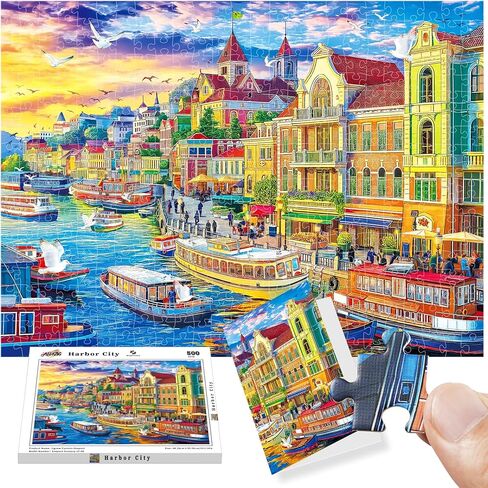 ALL4JIG Dog Themed Coolest Fun Jigsaw Puzzles for Adults and Kids, 1000 Pieces, Christmas Secret Santa Gift, White Elephant Gifts for Dog Lovers, Number Partitioned for Easy Solving in Kuwait