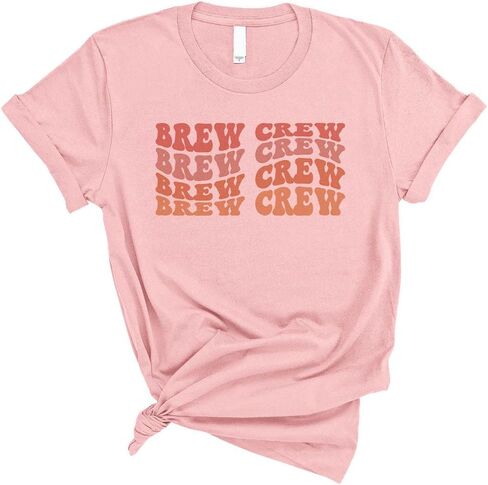 قميص TeesAndTankYou Wavy Brew Crew للجنسين in Saudi Arabia
