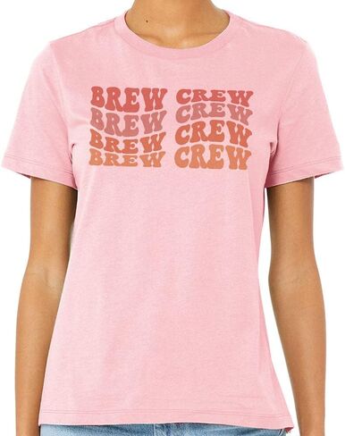 قميص TeesAndTankYou Wavy Brew Crew للجنسين in Saudi Arabia