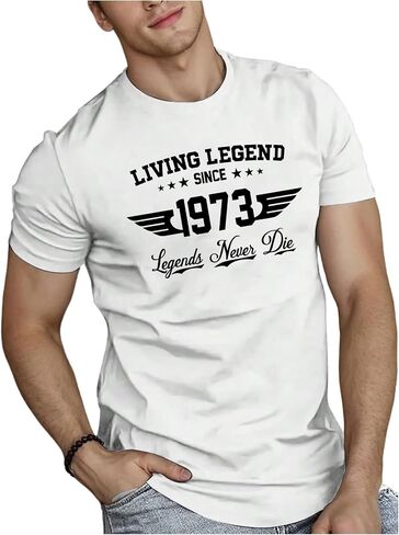 GORGLITTER Men's Retro Vintage Graphic Tee Short Sleeve Crew Neck T Shirt in Saudi Arabia
