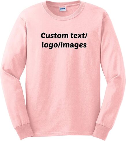 INK STITCH Unisex Ultra Cotton Custom Design Your Own Long Sleeve T-Shirt (Multi Colors) in Saudi Arabia