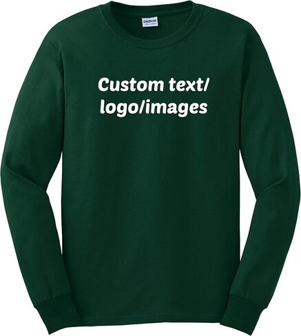 INK STITCH Unisex Ultra Cotton Custom Design Your Own Long Sleeve T-Shirt (Multi Colors) in Saudi Arabia