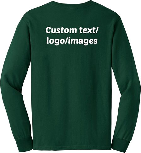INK STITCH Unisex Ultra Cotton Custom Design Your Own Long Sleeve T-Shirt (Multi Colors) in Saudi Arabia