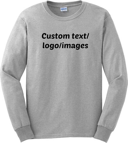INK STITCH Unisex Ultra Cotton Custom Design Your Own Long Sleeve T-Shirt (Multi Colors) in Saudi Arabia