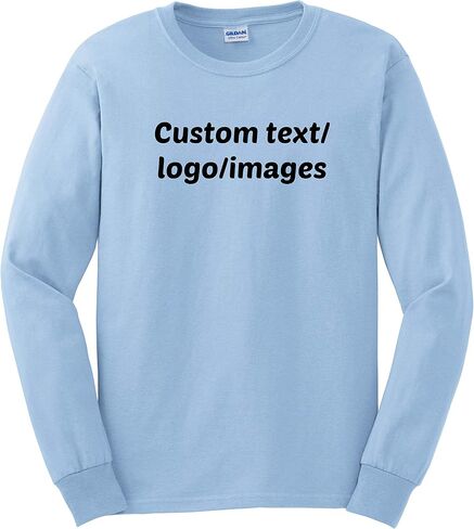 INK STITCH Unisex Ultra Cotton Custom Design Your Own Long Sleeve T-Shirt (Multi Colors) in Saudi Arabia