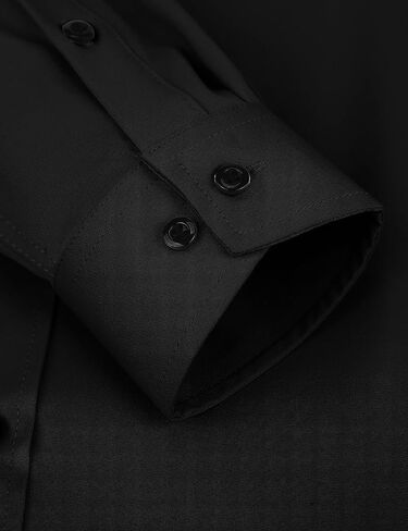 Men's Stretch Formal Dress Shirt - Soft Long Sleeve Button Down Shirts for Wedding Holiday Parties in Saudi Arabia