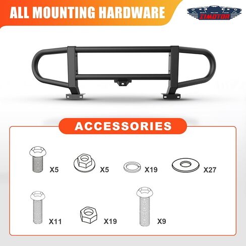 Bull Bar for 2021-2025 Ford Bronco (Not for Bronco Sport), Front Bull Bar with 22-Inch LED Light Brackets, Front View Camera Brackets, Black Textured Finish (3D) in Kuwait
