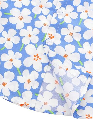 Men's Casual Floral Short Sleeve Shirt in Saudi Arabia