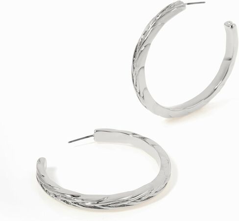Steve Madden Women's Woven Large Hoop Earrings in Saudi Arabia