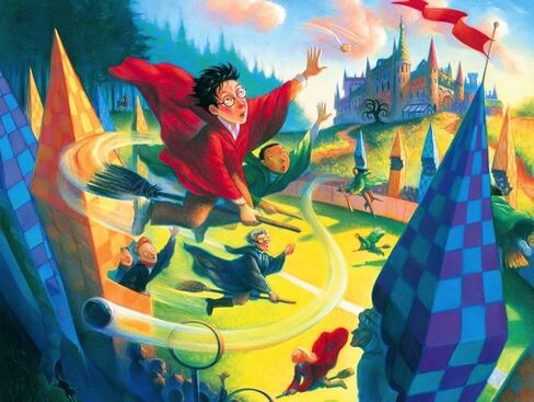 New York Puzzle Company - Harry Potter Flying Keys - 1000 Piece Jigsaw Puzzle for Family Game Nights by Mary GrandPré in Saudi Arabia