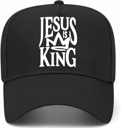 Jesus is King Crown Vintage Trucker Hat | Premium Snapback Baseball Hat for Men & Women in Saudi Arabia