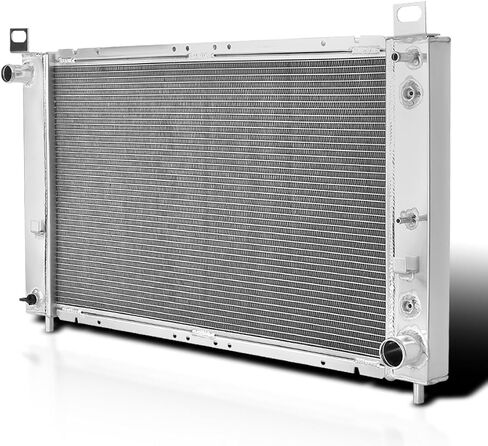 Spec-D Tuning Single-Row Aluminum Performance Cooling Radiator Compatible with 1999-2004 Chevy Silverado Automatic Transmission 4.8L 5.3L V8 in Saudi Arabia