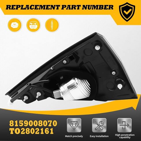 Left Tail Light Assembly Compatible with 2021 2022 Sienna Driver Side Rear Brake Light Tail Lamp TO2802161 8159008070 in Saudi Arabia