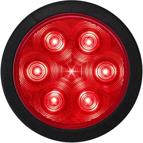 مجموعة مصابيح خلفية LED مستديرة محكمة الغلق مقاس 4 بوصات من Optronics STL13RK، باللون الأحمر in Saudi Arabia