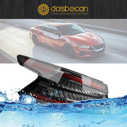مصباح خلفي LED من Dasbecan متوافق مع 2019-2023 Nissan Maxima الضوء الخلفي للمصباح الخلفي للسائق الأيسر استبدال #265559DJ0A NI2804119 in Saudi Arabia