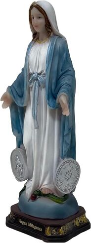 Mi Santuario Statue of Miraculous Virgin, made of resin. 8 inch Tall in Saudi Arabia