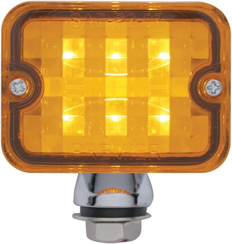 United Pacific 6 LED Medium Rod Light - Amber LED/Amber Lens in Saudi Arabia