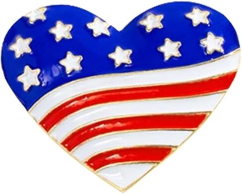 USA Flag Brooch Pin Souvenir for United States of 2024 Presidential Veteran's Day Pin Patriotic Accessories Independence Day Decor Gifts for Sister in Saudi Arabia