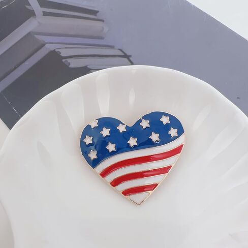 USA Flag Brooch Pin Souvenir for United States of 2024 Presidential Veteran's Day Pin Patriotic Accessories Independence Day Decor Gifts for Sister in Saudi Arabia