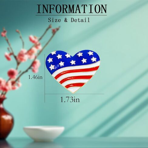 USA Flag Brooch Pin Souvenir for United States of 2024 Presidential Veteran's Day Pin Patriotic Accessories Independence Day Decor Gifts for Sister in Saudi Arabia