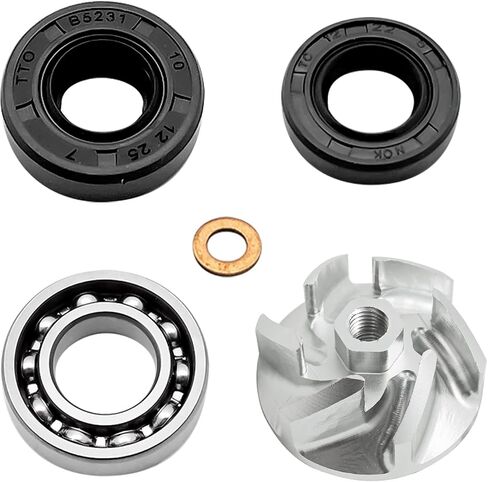 for Honda CR125 CR125R Water Pump Rebuild Kit 1990-2004 CNC Aluminum Impeller Bearing Seal Gasket in Saudi Arabia