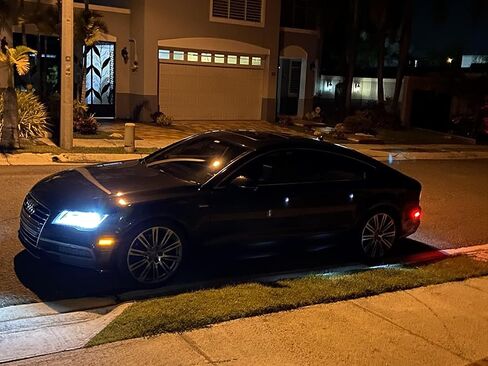 iJDMTOY Dark Smoked Lens Amber/Red Full LED Side Marker Light Kit Compatible With 2012-2018 Audi A7 S7 RS7, Powered by Total 120-SMD LED, Replace OEM Sidemarker Lamps in Saudi Arabia