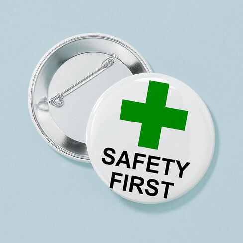 زر CafePress SAFETY FIRST 2.25 زر 2.25 بوصة in Saudi Arabia