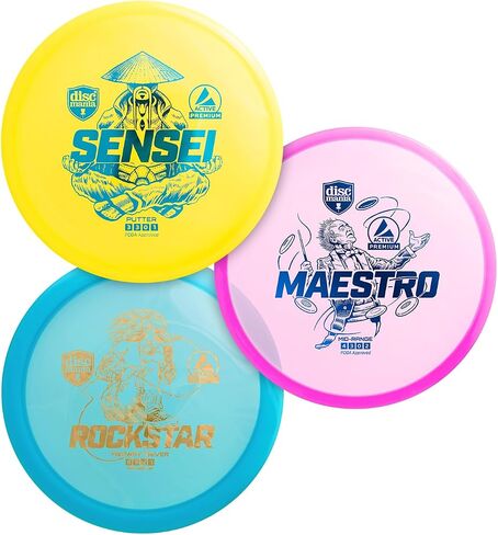 Discmania 5-Disc Golf Set | Frisbee Golf Discs Set, 1x Driver, 2X Fairway Driver, 1x Midrange, 1x Putter, Disc Golf Starter Set, Disk Golf Discs, Disc Golf Accessories, Disc Golf Gifts, Disk Golf in Kuwait