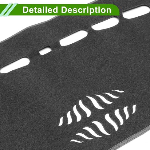 Dashboard Cover for Ford Explorer 2011-2019 Non-Slip Interior Dash Cover Mat Polyester Silicone in Saudi Arabia
