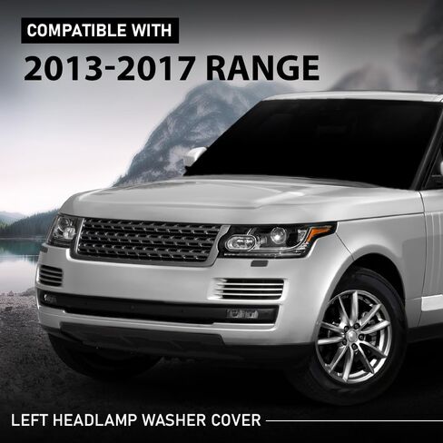 G-PLUS Front Headlight Washer Cover Powerwash Cap Cover Compatible with Range Rover 2013-2017 2Pcs in Saudi Arabia