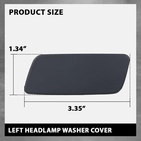 G-PLUS Front Headlight Washer Cover Powerwash Cap Cover Compatible with Range Rover 2013-2017 2Pcs in Saudi Arabia
