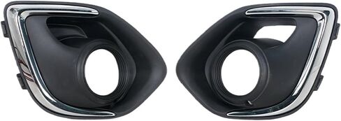 Front Bumper Fog Light Lamp Trim Cover Frame Foglamp Lid Bezel Cap，Compatible With Mitsubishi Outlander Sport RVR/ASX 2013 2014 2015(1Pair) in Saudi Arabia