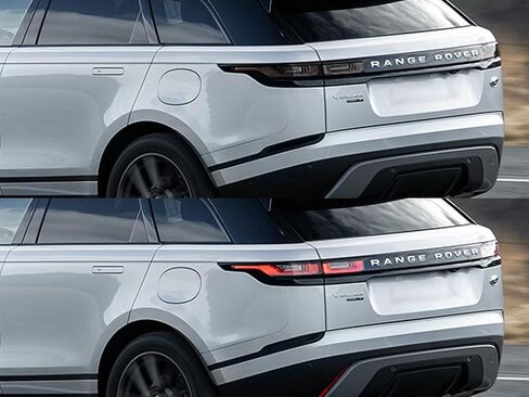 Rvinyl Tail Light Pre Cut Film Tint Cover Kit in Blackout Smoke Compatible with Land Rover Range Rover Velar 2018-2023 - Adhesive Backs in Saudi Arabia