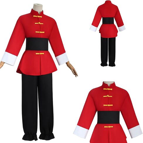 رانما 2/1 أزياء الكونغ فو التأثيرية للنساء مجموعة الهالوين للبالغين بالكامل in Saudi Arabia