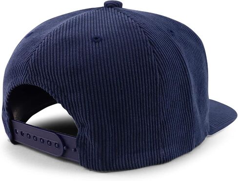 Trendy Apparel Shop High Profile Structured Woven Corduroy Plain Snapback Cap in Saudi Arabia