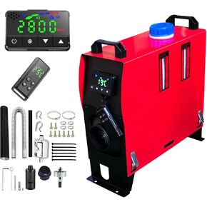 سخان هواء ديزل ZHIBANG الكل في واحد مع وظيفة صوتية، سخان انتظار مع شاشة عرض رقمية وجهاز تحكم عن بعد رقمي، سخان هواء ديزل 12 فولت/8 كيلو وات، خزان وقود 5 لتر وكاتم صوت (ZB-022d) in Kuwait