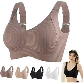 Homeryl Bras for Women, Super Firming Bra Wire-Free Bra No More Sagging Breasts, Ribbed Push up Adjustable in Saudi Arabia