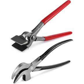 QWORK Flat Leather Press Pliers and Cobbler Plier Pincers, DIY Leathercraft Tool, Steel Leathercraft Cobbler Pliers Pincers in Kuwait