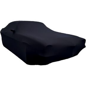 1965-1970 Mustang Car Cover - Custom Fit Indoor Protection Ultraguard Stretch Satin - Ultimate High End Fit for Classic Ford Mustang Fastback/Coupe (Black) in Kuwait