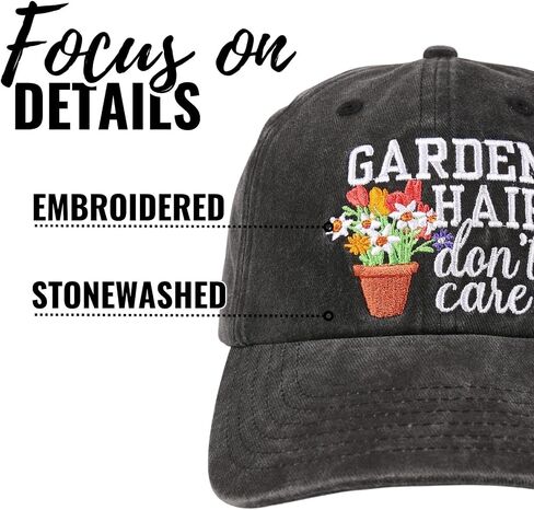 InnoBeta Gardening Gifts Cap for Women, Plant Lovers, Plant Lady Gardeners, Cool Unique Garden Adjustable Embroidered Hat in Saudi Arabia