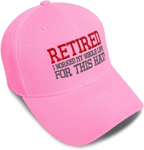 Speedy Pros Baseball Cap Retired I Worked Whole Life A Embroidery Dad Hats for Men & Women in Saudi Arabia
