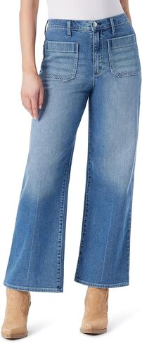 Jessica Simpson Women's Starstruck High Rise Wide Leg Jean with Patch Pockets Standard in Saudi Arabia