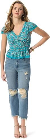 Jessica Simpson Women's Harmony High Rise Slim Straight Ankle Standard in Kuwait