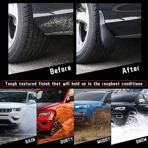x xotic tech 4PCS Front & Rear Mud Flap Splash Guards Fender Flare Mudguard Dirt Slush Trap Protector w/Hardware Accessories Full Set Compatible with Toyota Corolla 2020 2021 2022 2023 2024 in Saudi Arabia