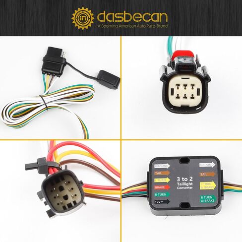 مجموعة أدوات ربط الأسلاك من Dasbecan 56406 متوافقة مع Jeep Cherokee 2019 2020 2021 2022 من جانب السيارة 4 دبابيس مخصصة in Saudi Arabia