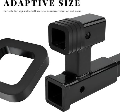 4 PCS Hitch Receiver Silencer Pad, 2 Inch Trailer Hitch Silencer Reduce Rattle for Adjustable Ball Mounts, Hitch Noise Reducer Provide Cushion Between Receivers and Tow Hitches in Saudi Arabia