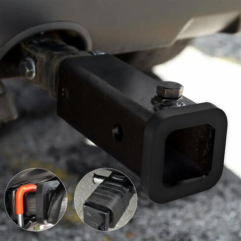 4 PCS Hitch Receiver Silencer Pad, 2 Inch Trailer Hitch Silencer Reduce Rattle for Adjustable Ball Mounts, Hitch Noise Reducer Provide Cushion Between Receivers and Tow Hitches in Saudi Arabia