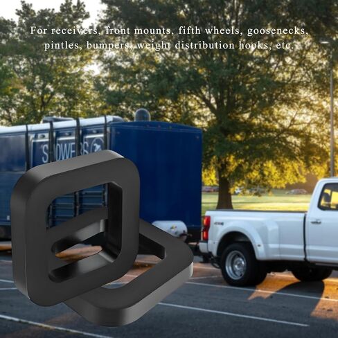 4 PCS Hitch Receiver Silencer Pad, 2 Inch Trailer Hitch Silencer Reduce Rattle for Adjustable Ball Mounts, Hitch Noise Reducer Provide Cushion Between Receivers and Tow Hitches in Saudi Arabia