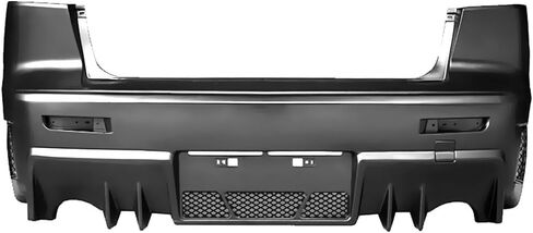 IKON MOTORSPORTS, Rear Bumper Cover Conversion Compatible With 2008-2015 Mitsubishi Lancer (Not Fit Evolution Models), Black FQ FQ440 Style Polypropylene PP in Saudi Arabia